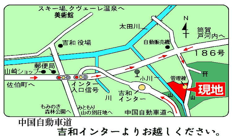 花の里 位置図